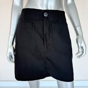 MAEVE women black cotton skirt size M
